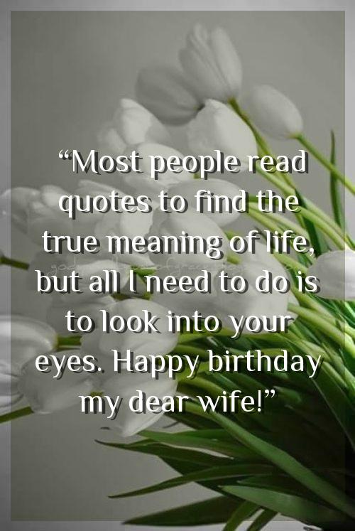 wife birthday wishes status